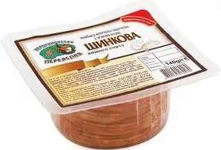 Ковбаса «Шинкова» к/з н/р, УПП-95 Переяслав, Україна, 140 г; Лише магазини каталогу; 01.10–02.11.2026; за наявності; з ПДВ. Адреса Чубинського в джерелі різниться.