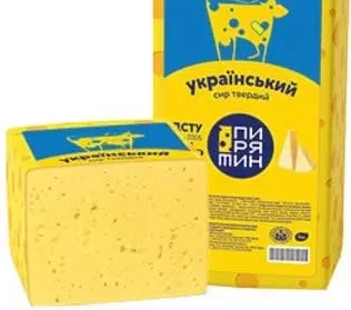 Сир «Український» 50%, Пирятин, Україна, 1 кг; Лише магазини каталогу; 01.10–02.11.2026; за наявності; з ПДВ. Адреса Чубинського в джерелі різниться.