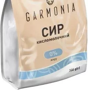 Сир кисломолочний Гармонія 0%, 300 г, Україна; лише магазини з каталогу; 01.10–02.11.2026; за наявності; з ПДВ