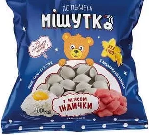 Пельмені з індички Мішутка Три Ведмеді, 400 г, Україна; лише магазини з каталогу; 01.10–02.11.2026; за наявності; з ПДВ