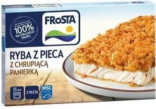 Запечена риба з хрусткою паніровкою Frosta, 345 г, Польща; лише магазини з каталогу; 01.10–02.11.2026; за наявності; з ПДВ