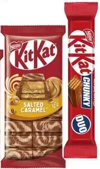 Шоколад KitKat Nestle, в асортименті, 99 г, Болгарія; лише магазини з каталогу; 01.10–02.11.2026; за наявності; з ПДВ