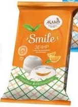 Зефір Smile Жако: Сгущене молоко, з апельсиновою начинкою, 300 г, Україна; лише магазини з каталогу; 01.10–02.11.2026; за наявності; з ПДВ