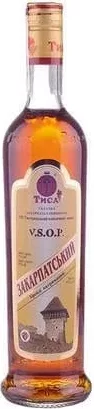 Бренді Тиса «Закарпатський» V.S.O.P., 0,5 л; Україна; Лише магазини каталогу; 01.10–02.11.2026; за наявності; грн з ПДВ.