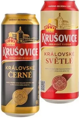 Пиво Krusovice світле/темне, Україна, 0,5 л; 01.10–02.11.2026; лише магазини з каталогу; за наявності; ПДВ вкл.