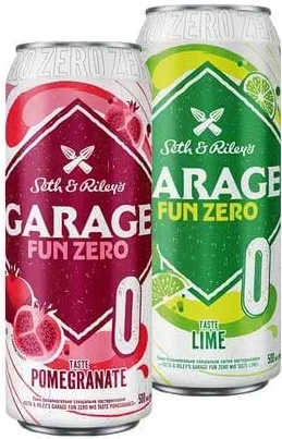 Пиво Garage Лайм/Гранат безалкогольне, Україна, 0,5 л; 01.10–02.11.2026; лише магазини з каталогу; за наявності; ПДВ вкл.