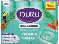 Мило Duru Sensations Квіткова хмара/Океанський бриз/Лайм/Свіжість джунглів/Оливкова олія, Туреччина, 4×150 г; 01.10–02.11.2026; лише магазини з каталогу; за наявності; ПДВ вкл.