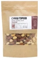 Суміш горіхів або асорті ягідно-горіхове, NOVUS, 100 г; 01–14.10.2026; за наявності; може діяти не в усіх магазинах; з ПДВ.