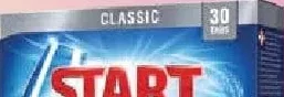 Таблетки для посудомийних машин Start Classic, 30 шт./уп.; 01–21.10.2026; учасникам лояльності, у цьому магазині, за наявності; 12+1/чек: найдешевша 13-та 0,10 грн
