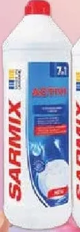 Засіб для миття посуду Sarmix, 900 мл, ас.; 01–21.10.2026; учасникам лояльності, у цьому магазині, за наявності; 12+1/чек: найдешевша 13-та 0,10 грн