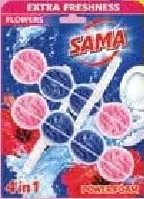 Підвісні блоки для унітаза Sama, 2 шт./уп., 65 г, ас.; 01–21.10.2026; учасникам лояльності, у цьому магазині, за наявності; 12+1/чек: найдешевша 13-та 0,10 грн
