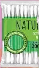 Ватні палички Nature Cotton buds, п/е, 200 шт./уп.; 01–21.10.2026; учасникам лояльності, у цьому магазині, за наявності; 12+1/чек: найдешевша 13-та 0,10 грн