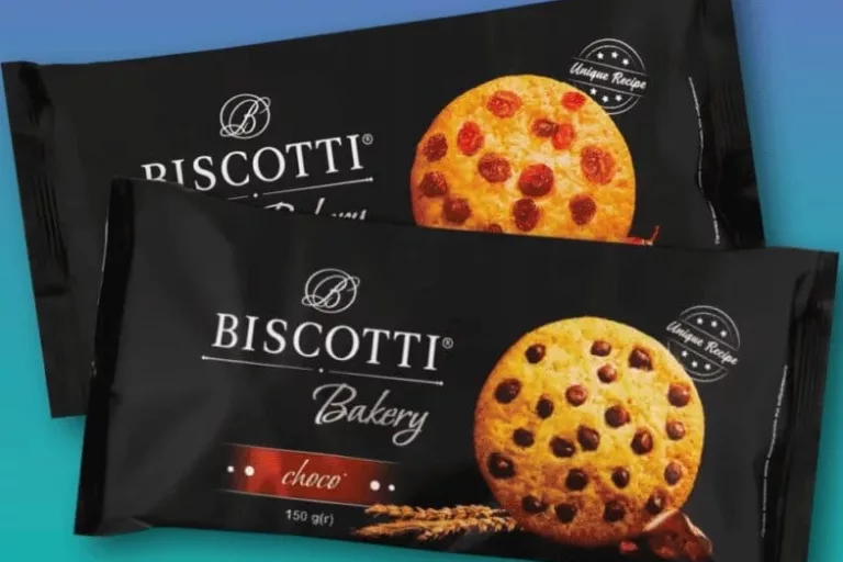 Печиво Bakery Biscotti, з родзинками/шматочками глазурі, 150г; 01–14.10.26; ціни можуть змінитись; можлива відсутність у деяких магазинах.