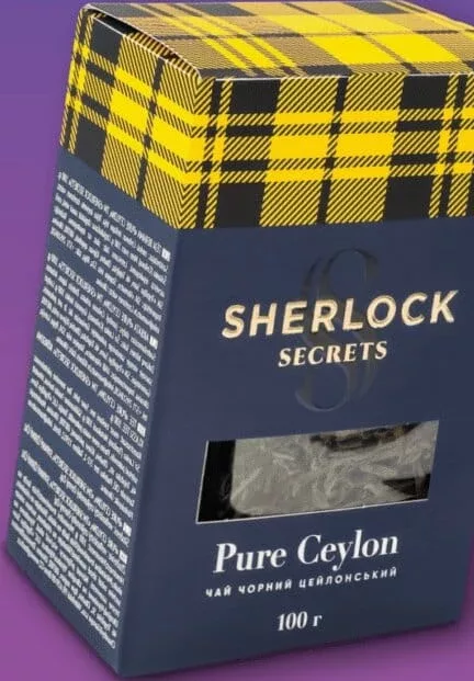 Чай Sherlock Secrets,100г; 01–14.10.26; ціни можуть змінитись; можлива відсутність у деяких магазинах.; стара=середня мережі до акції