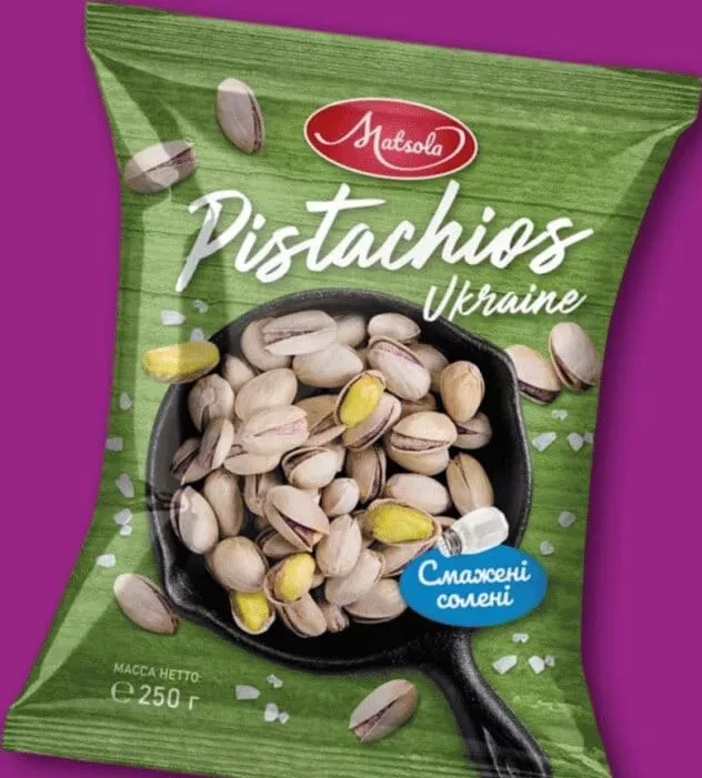 Фісташки солені Matsola; підпис: 210 г, зображена упаковка: 250 г; 01–14.10.2026; асортимент може різнитись; ціни можуть змінитись