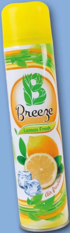 Освіжувач повітря «Лимонна свіжість» Breeze, 300 мл; 01–14.10.2026; асортимент може різнитись; ціни можуть змінитись