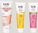 MAY body догляд тіла/рук/ніг, асортимент, від 49.99 ₴; до −30%; ексклюзив; 01–21.10.26; EVA офлайн; онлайн, якщо вказано; запас обмеж.; ціна може змін.; ≤6/товар/акцію, чек не ділити; не сумувати, крім умов/+; без подар.наборів