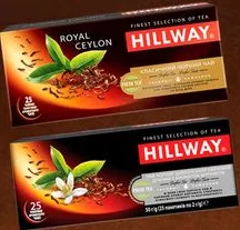 Чай ТМ Hillway зелений Classic / Oriental Jasmine / Royal Ceylon / Earl Grey, 25 пакетиків, 50 г