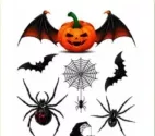 Татуювання тимчасове «Halloween», в асортименті