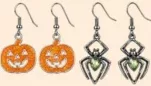 Сережки «Halloween», в асортименті