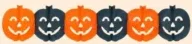 Гірлянда декоративна паперова "Halloween", 3 м, в асортименті