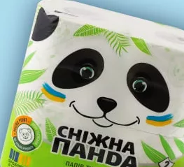 Папір туалетний 2-шаровий Classic Сніжна Панда, 4 шт./уп.