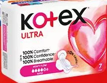Гігієнічні прокладки Kotex Ultra Night / Ultra Soft Night, 6 шт, або Ultra Super, 7 шт. Акція 07.10–13.10.2026, за наявності; максимум 6 од. в одному чеку.