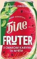 Пиво Чернігівське Біле Fruter со вкусом арбуза и мяты, 5% алкоголя, банка 500 мл. Акция 07.10–13.10.2026, при наличии; максимум 6 ед. в одном чеке.