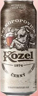 Пиво Velkopopovický Kozel, тёмное 3,7% или светлое 4% алкоголя, банка 500 мл. Акция 07.10–13.10.2026, при наличии; максимум 6 ед. в одном чеке.
