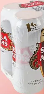 Пиво Stella Artois світле, 5%, набір 4 × 500 мл. Акція 07.10.2026–13.10.2026, за наявності; не більше 6 одиниць в одному чеку.