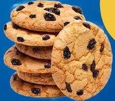 Biscuiți „Vanilie cu stafide”, marcă Producție proprie, 300 g; LotOK, Kyiv și regiunea Kyiv, în limita stocului, 05–11.10.2026
