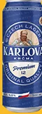 Пиво Karlova Krcma: Premium світле 4,8% або Rezane темне 4,6%, 0,5 л, банка, Чехія