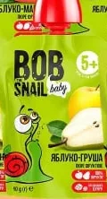 Piure de fructe pentru copii Bob Snail, sortimente variate, 90 g; 29.09–12.10.2026, în limita stocului promoțional din magazin