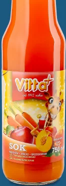 Сок Морковь+Яблоко+Персик ТМ VITTA+, 750 мл; 28.09–11.10.2026, Киев и Киевская обл., при наличии акционного товара