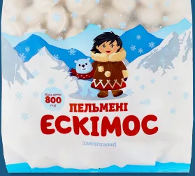Пельмені «Ескімос Хуторок» ТМ «Рудь», 800 г; 28.09–11.10.2026, Київ і Київська обл., за наявності акційного товару