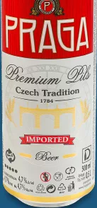 Bere blondă Premium Pils Praga, 4,7%, 0,5 l; 28.09–11.10.2026, Kyiv și regiunea Kyiv, în limita stocului promoțional