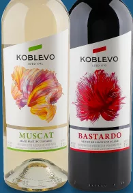 Vin Koblevo Bordo Bastardo roșu demidulce / Muscat alb demidulce, 9,5–13,5%, 0,75 l; 28.09–11.10.2026, Kyiv și regiunea Kyiv, în limita stocului promoțional