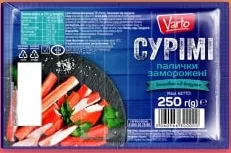 Крабові палички із сурімі Варто, заморожені, 250 г