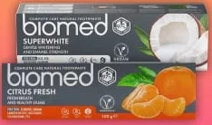 Зубна паста Biomed, в асортименті: Superwhite / Citrus Fresh, 100 мл; 29.09–12.10.2026