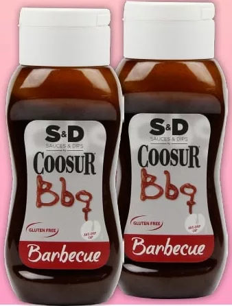 Соус Coosur без глютену, в асортименті, зокрема BBQ Barbecue, 320 г