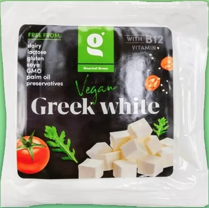 Сир веганський Грецький Gourmet Green Greek White, 150 г; 29.09–12.10.2026