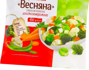 Смесь овощная Рудь Шеф-кухар Весенняя, 7-компонентная, быстрозамороженная, 400 г; 30.09–13.10.2026
