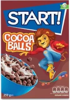 Сухой завтрак Start в ассортименте, включая Cocoa Balls / Balls Duo, 250 г; 30.09–13.10.2026