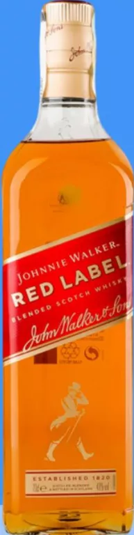 JOHNNIE WALKER Whisky Red Label, 0,7 l; 599 UAH/buc.; preț anterior până la 995 UAH; 07–20.10.2026
