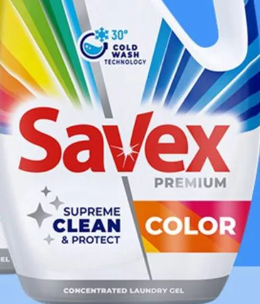 Savex Premium gel de rufe Fresh / Color, 2,7 l, 68 spălări; 07–20.10