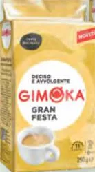 Кофе Gimoka Gran Festa молотый, 250 г; 13–19.10.2026; ограничено; не оптом