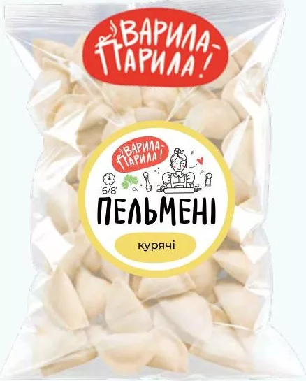ВАРИЛА-ПАРИЛА Пельмени Куриные весовые; цена за 100 г; ограничено; не оптом