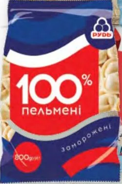 «Рудь», «Хуторок»: пельмени 100% 800 г / мини-пельмени 800 г / хинкали По-кавказски 1000 г / вареники с картофелем и жареным луком 900 г, замороженные; от 104,50 грн; прежняя от 130.4 грн; ограничено; не оптом