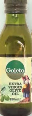 Масло Goleto: оливковое Extra Virgin / Pure рафинированное / рисовых отрубей, стекло 250 мл; Pomace из оливковых выжимок с Extra Virgin, стекло 500 мл; от 99.90 грн; прежняя от 149.90; ограничено; не оптом