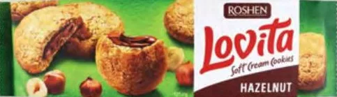 Печенье Roshen Lovita Soft Cream Cookies cocoa / hazelnut, 127 г; ограничено; не оптом